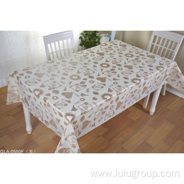 Home PVC Heart Tablecloths Print Roll Table Cloth